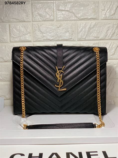 biggest ysl bag|ysl envelope large bag.